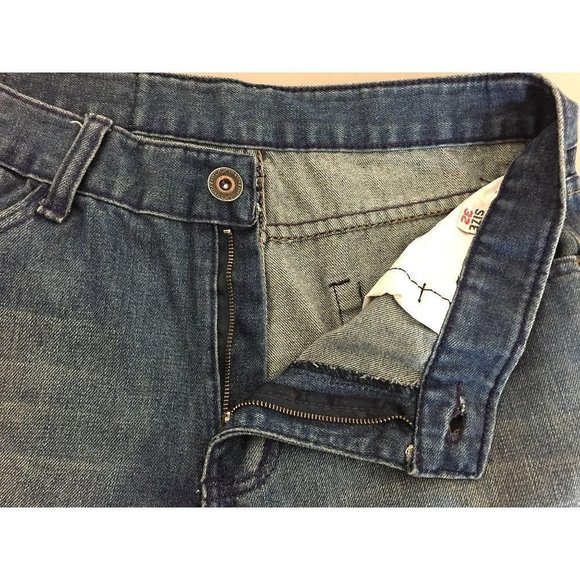 Waimea Jeans Skinny Fit Streetwear Distressed Checkered Back Pocket BWM Mens - Picture 9 of 10